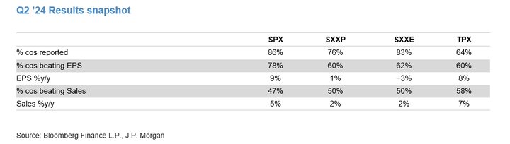 Results snapshot of second quarter 2024