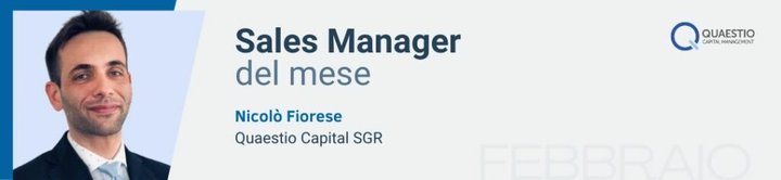 Nicolò Fiorese, Sales Mager di Quaestio Capital SRGR